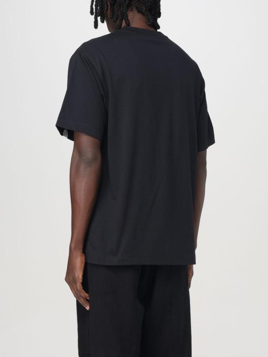 25FW 버버리 EKD 로고 프린트 코튼 숏슬리브 티셔츠 8095058 Black - BURBERRY