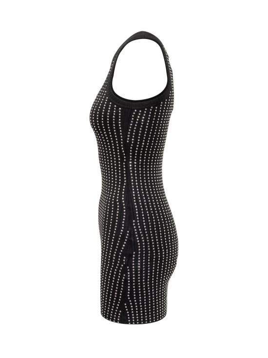 25SS 디 아티코 숏 원피스 250WCW00206JJJ051TR 100 BLACK - THE ATTICO