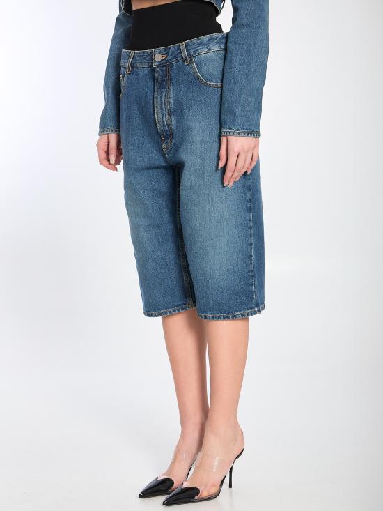 25SS 알라이아 숏팬츠 AA9P1142T536A BLUE - ALAIA