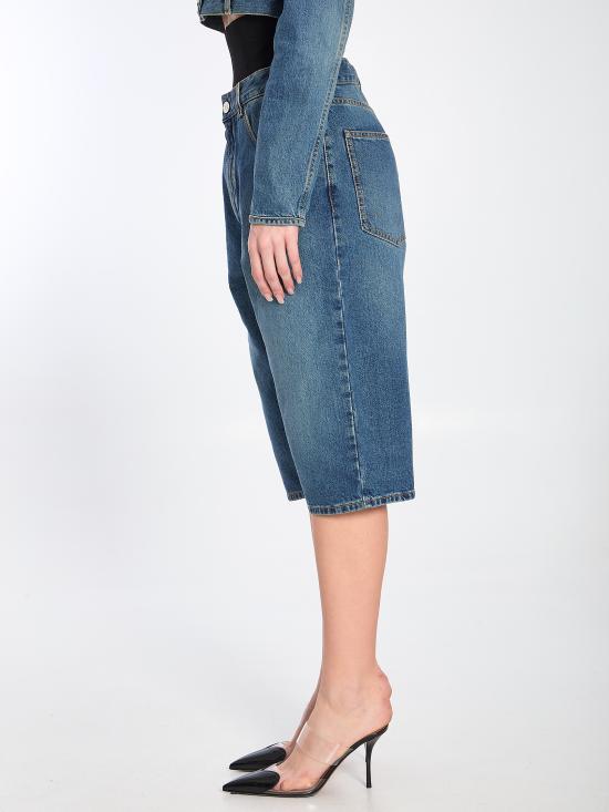 25SS 알라이아 숏팬츠 AA9P1142T536A BLUE - ALAIA