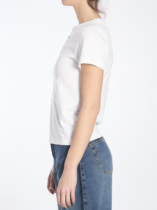 25SS 알라이아 반팔 티셔츠 AA9H0431J0105 WHITE - ALAIA