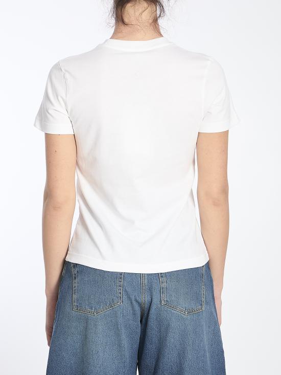 25SS 알라이아 반팔 티셔츠 AA9H0431J0105 WHITE - ALAIA