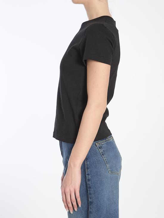 25FW 알라이아 반팔 티셔츠 AA9H0431J0105 BLACK - ALAIA