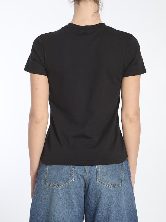 25FW 알라이아 반팔 티셔츠 AA9H0431J0105 BLACK - ALAIA