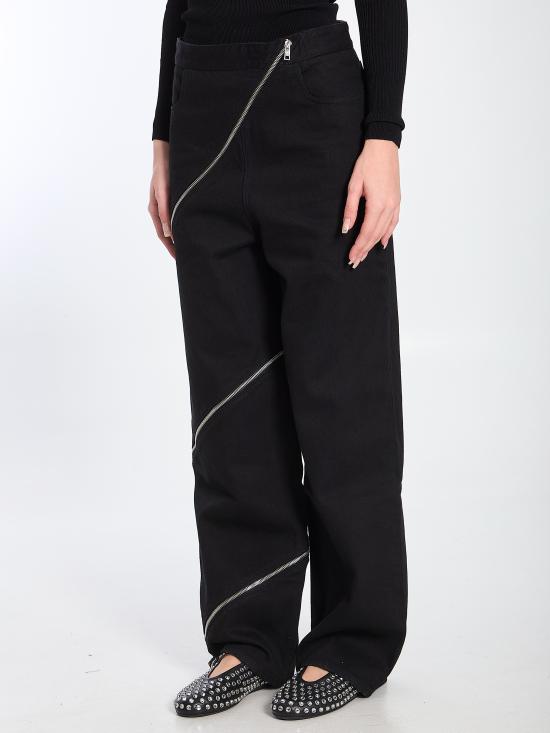 25SS 알라이아 데님 팬츠 AA9P0295D003A BLACK - ALAIA