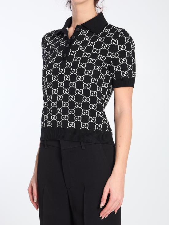 25SS 구찌 폴로 티셔츠 814273 BLACK - GUCCI