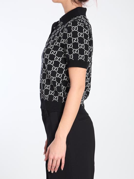 25SS 구찌 폴로 티셔츠 814273 BLACK - GUCCI