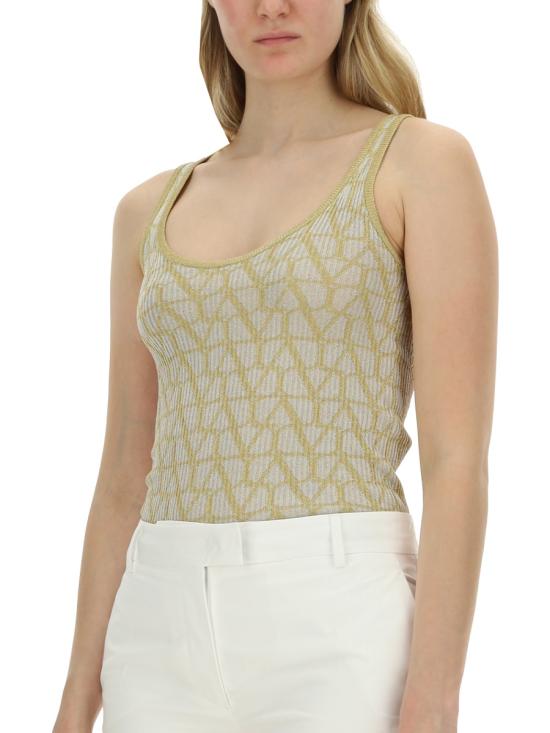 24FW 발렌티노 가라바니 민소매 티셔츠 5B3KM05H8P2 GOLD - VALENTINO GARAVANI