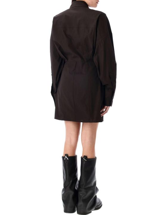 25SS 디 아티코 숏 원피스 250WCA00384CCE001 064 BROWN - THE ATTICO