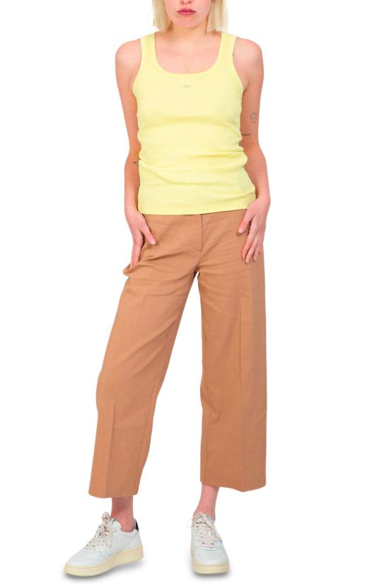  핑코 스트레이트 팬츠 103227 A0IM C95 Beige - PINKO