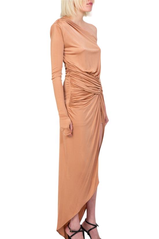  핑코 롱 원피스 103115 A1JS L44 Brown - PINKO