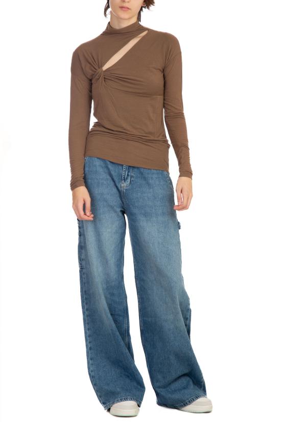  핑코 터틀넥 102328 A17S L71 Brown - PINKO