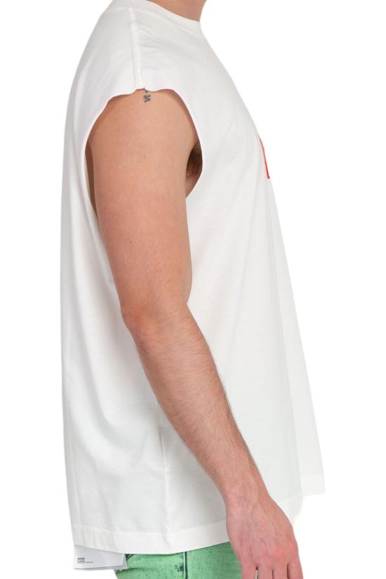  퍼플 브랜드 탑 P128 LMCM224 OFF WHITE White - PURPLE BRAND