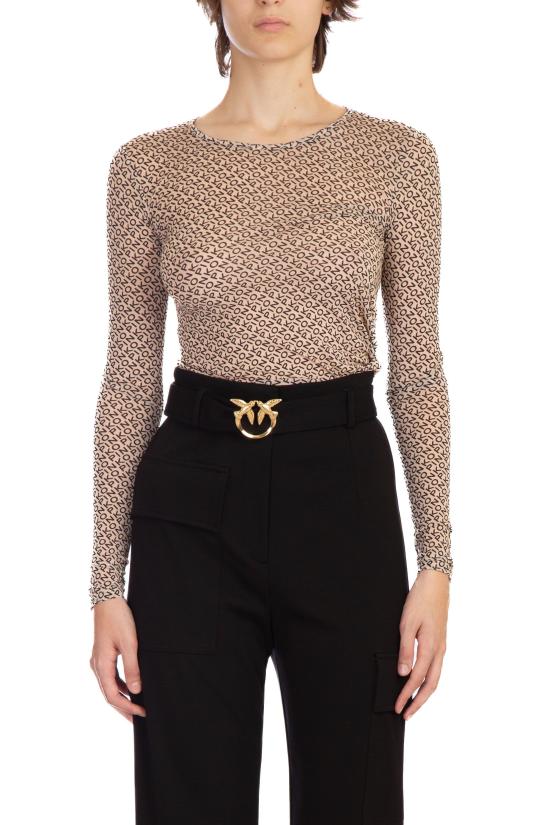  핑코 긴팔 티셔츠 100639 A13G DZ5 Beige