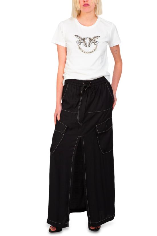  핑코 롱 스커트 103564 A1WU Z99 Black - PINKO