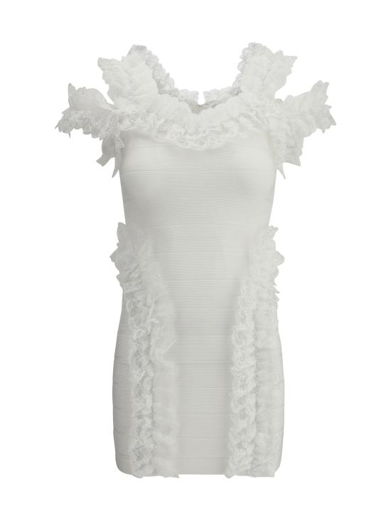 25SS 셀프 포트레이트 원피스 SS25CK009SW WHITE