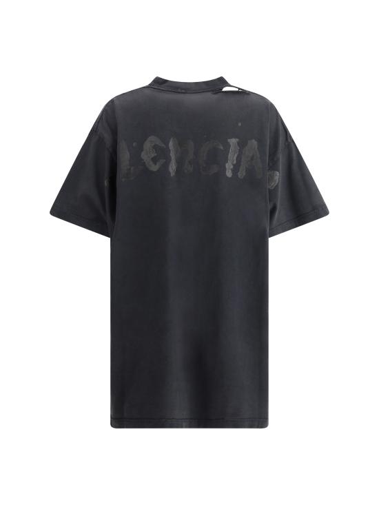 25SS 발렌시아가 반팔 티셔츠 787349TRVT9 1041 BLACK - BALENCIAGA