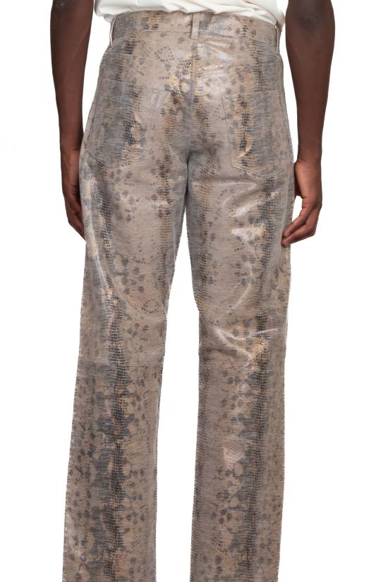  선플라워 스트레이트 팬츠 6023 AOP PRINTED Beige - SUNFLOWER