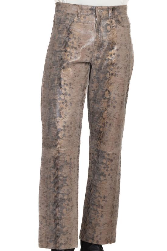  선플라워 스트레이트 팬츠 6023 AOP PRINTED Beige - SUNFLOWER