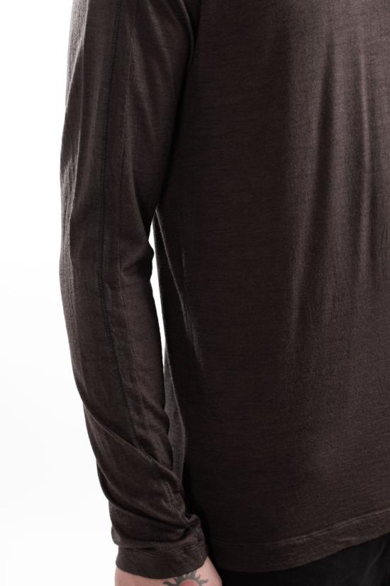 24FW 트렌짓 긴팔 티셔츠 CFUTRY3380 U12 Brown - TRANSIT