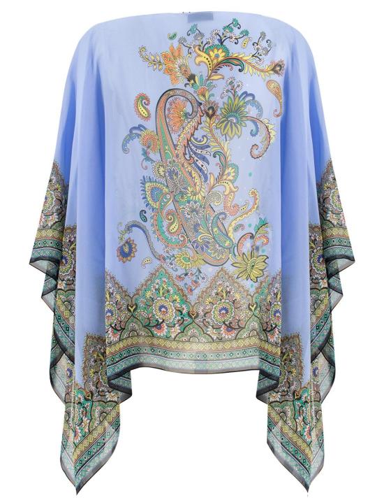 25SS 에트로 탑 WRJA0027 AK780 X0885 X0885 PRINT ON BLUE BASE - ETRO