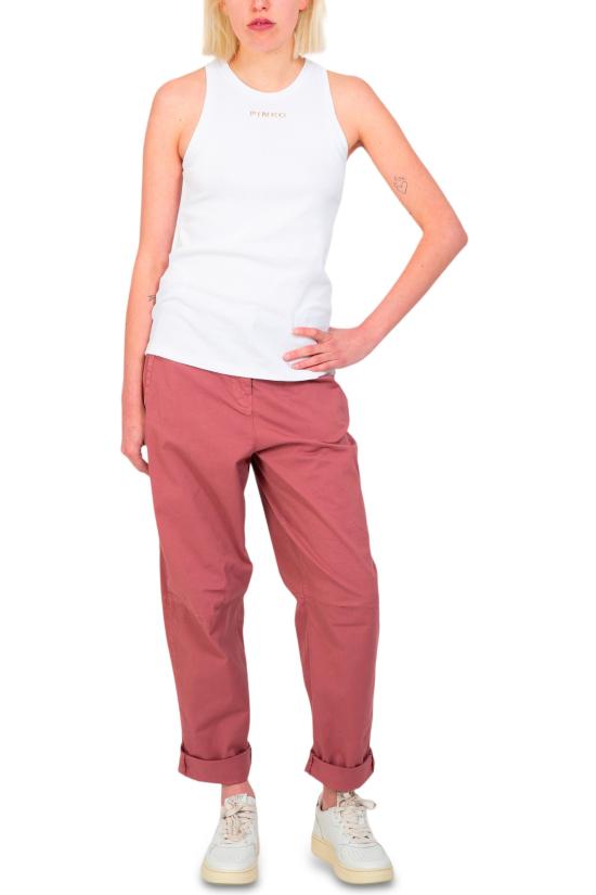  핑코 스트레이트 팬츠 103066 A1OA Q21 Pink - PINKO