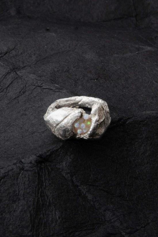  Lara Saget 반지 라라 사겟 오팔 앤 로즈 링 스털링 - OTHER BRANDS