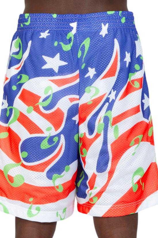  스카이하이팜 숏팬츠 SHF05P019 BLUE Multi - SKY HIGH FARM