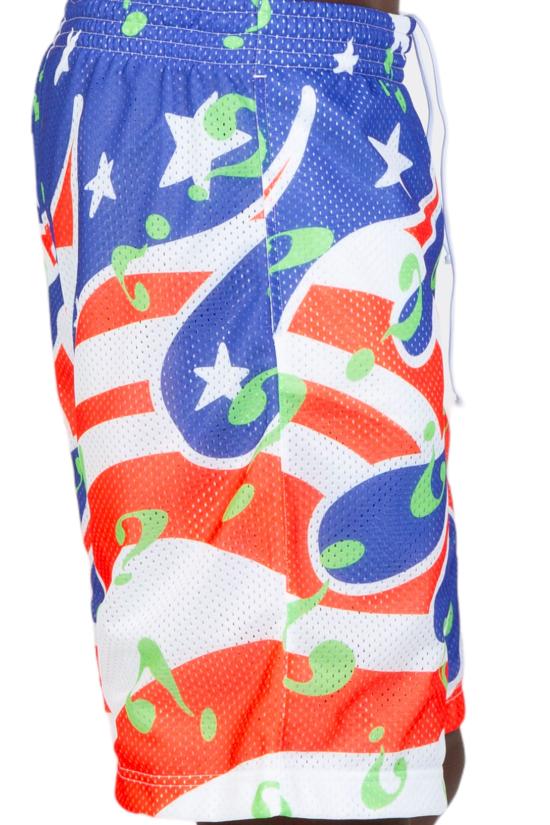  스카이하이팜 숏팬츠 SHF05P019 BLUE Multi - SKY HIGH FARM