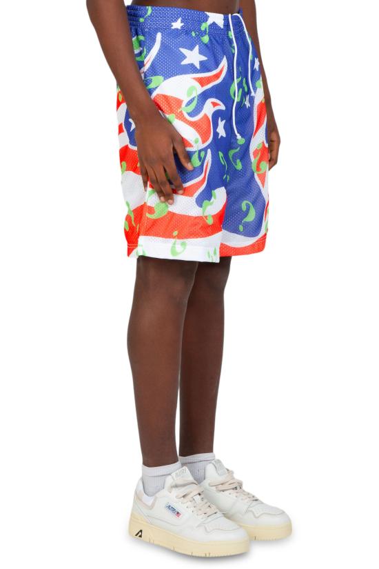  스카이하이팜 숏팬츠 SHF05P019 BLUE Multi - SKY HIGH FARM