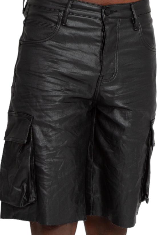  퍼플 브랜드 숏팬츠 P022 HSCB224 BLACK Black - PURPLE BRAND