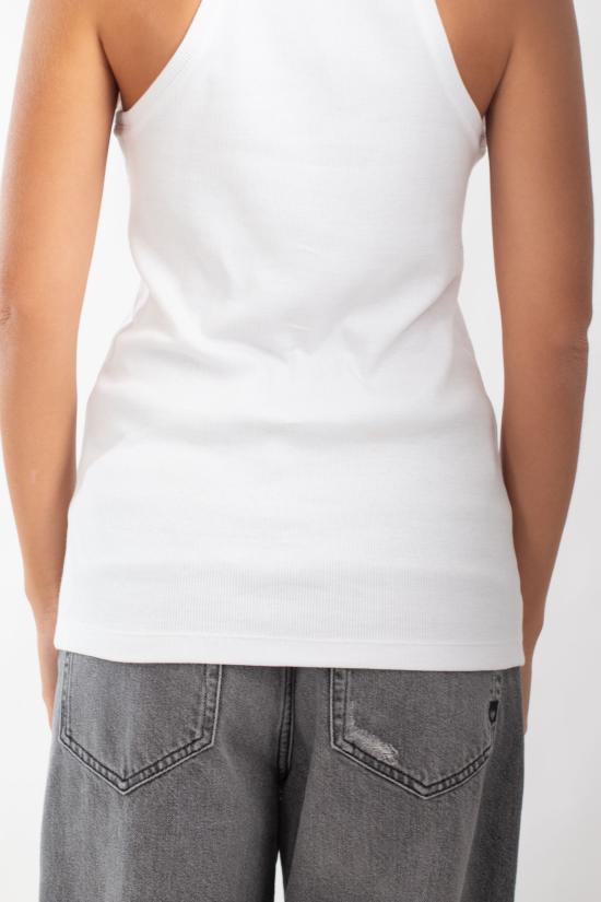 24FW 핑코 민소매 티셔츠 100822 A22X Z04 White - PINKO