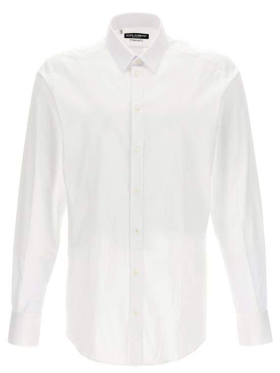 26FW 돌체앤가바나 스트레치 포플린 골드티 G5EJ0TGG826W0800 White