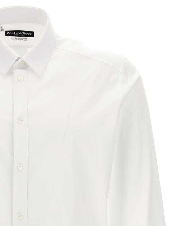26FW 돌체앤가바나 스트레치 포플린 골드티 G5EJ0TGG826W0800 White - DOLCE & GABBANA
