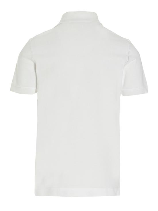 26SS 돌체앤가바나 로고 태그 코튼 폴로 셔츠 G8PL4TG7F2HW0800 White - DOLCE & GABBANA