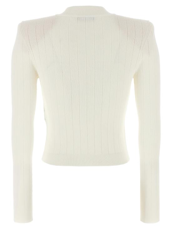 25FW 발망 가디건 DF1KL007KB070FA White - BALMAIN