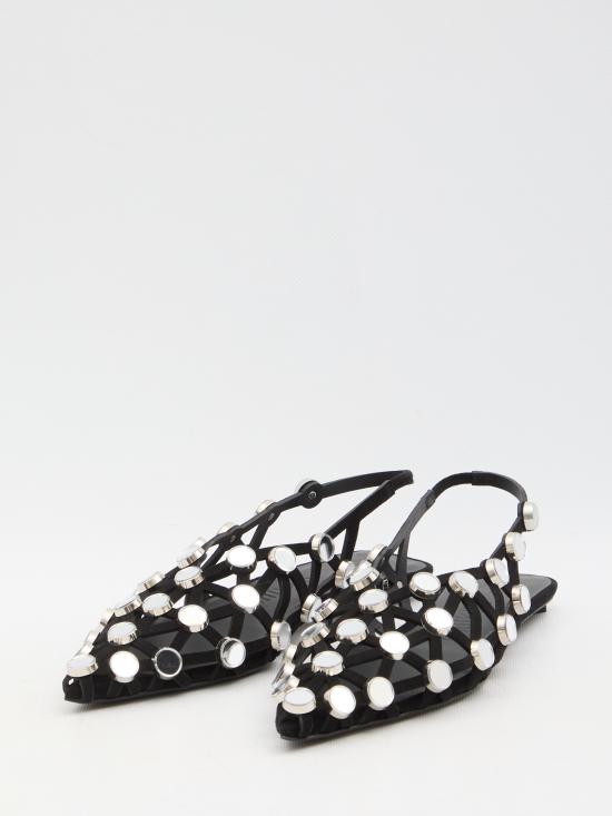 25SS 디 아티코 뮬/슬리퍼 246WSH00801 BLACK - THE ATTICO