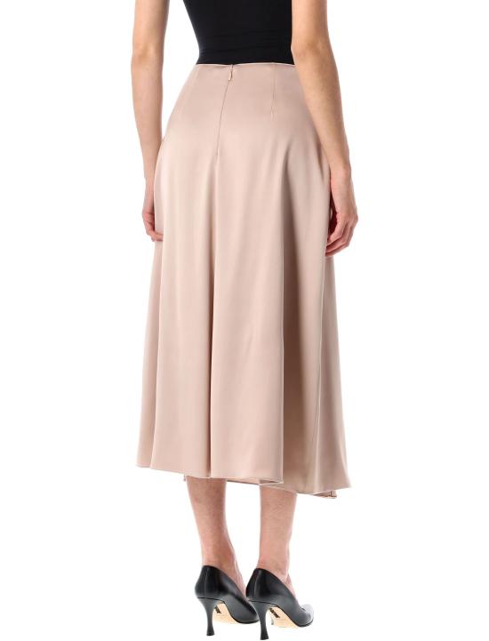 24FW 펜디 미디 스커트 FQ7601ATR0 F0ZZ2 Champagne - FENDI