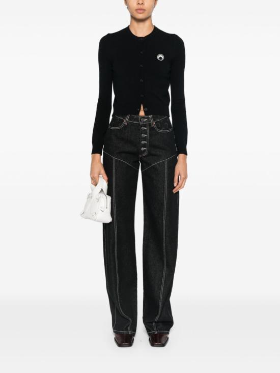 25SS 마린세르 데님 스커트 WTK011ACKNI0511BK99 BLACK DOM - MARINE SERRE