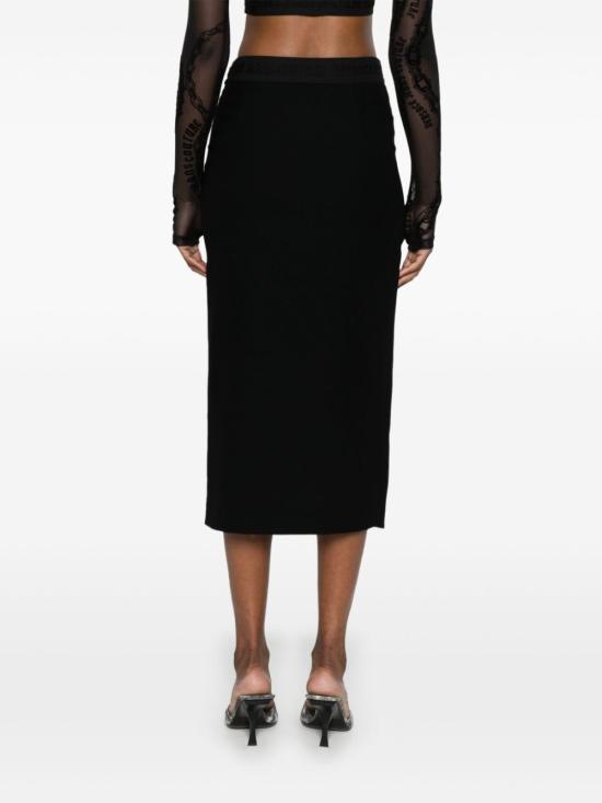 24FW 베르사체 미디 스커트 77HAE806N0230 899 BLACK - VERSACE