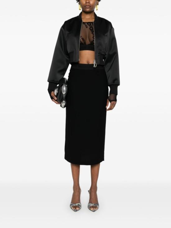 24FW 베르사체 미디 스커트 77HAE806N0230 899 BLACK - VERSACE