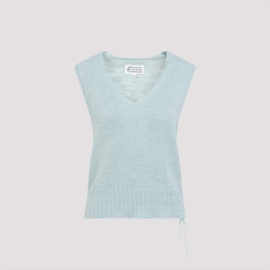 25SS 마르지엘라 민소매 티셔츠 S51FB0078M13099 BLUE - MAISON MARGIELA