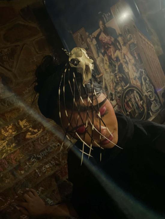  MOST HATED 비니 가장 싫어하는 두개골과 고슴도치 머리 장식 - OTHER BRANDS