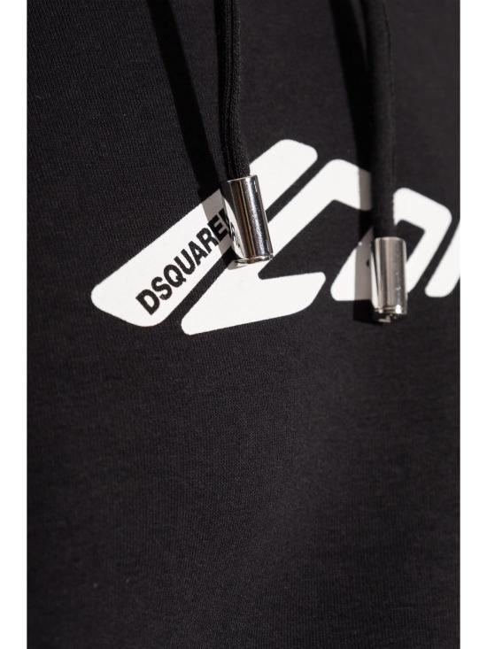  디스퀘어드2 후드 티셔츠 S80GU0106D25007 900 BLACK - DSQUARED2