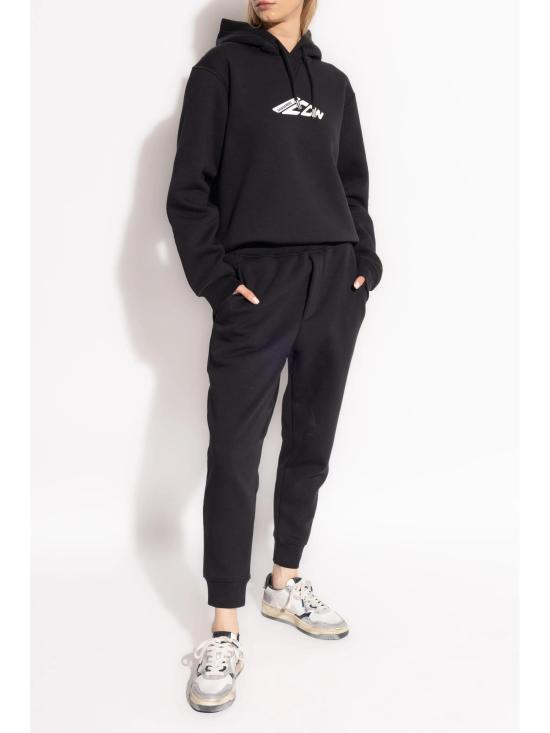  디스퀘어드2 후드 티셔츠 S80GU0106D25007 900 BLACK - DSQUARED2