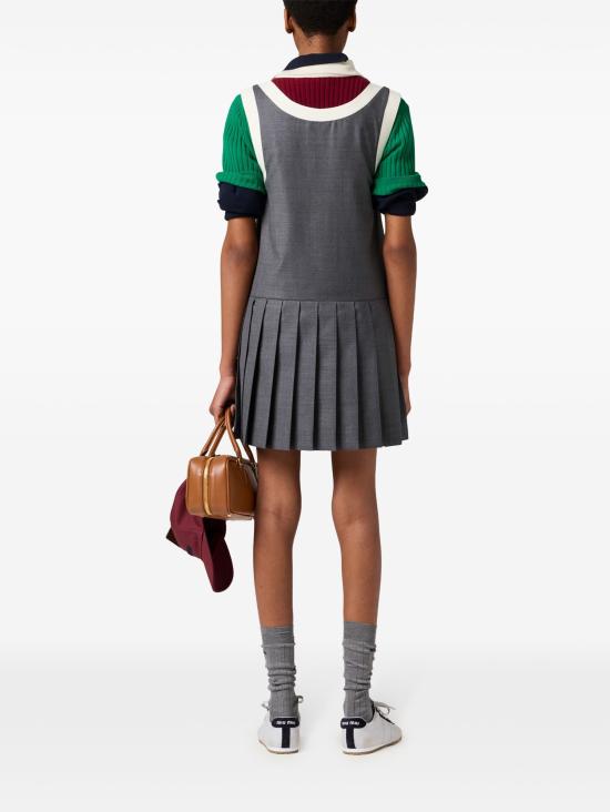 25SS 미우미우 숏 원피스 MF5647SOOO11RF F0480 Ardesia - MIU MIU