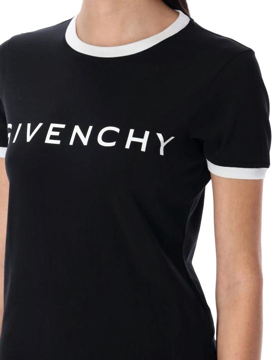 25SS 지방시 반팔 티셔츠 BW70BF3YAC 004 BLACK WHYTE - GIVENCHY
