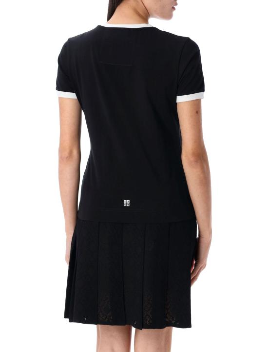 25SS 지방시 반팔 티셔츠 BW70BF3YAC 004 BLACK WHYTE - GIVENCHY