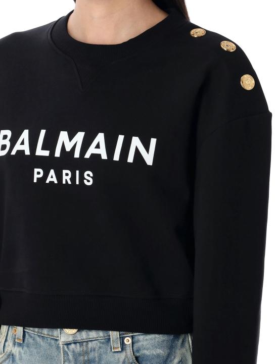25SS 발망 스웨터 EF1JQ002BB02 EAB BLACK - BALMAIN
