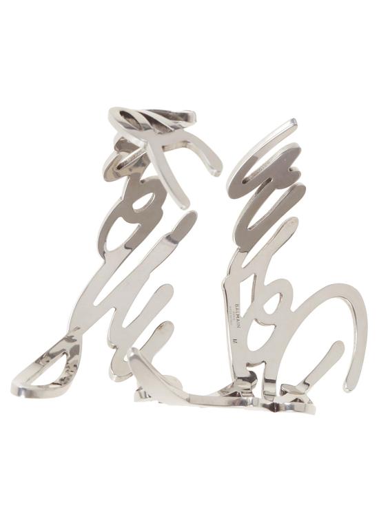 25SS 발망 팔찌 EN1XH461MBVA 9UA VIEIL ARGENT METALLIC - BALMAIN